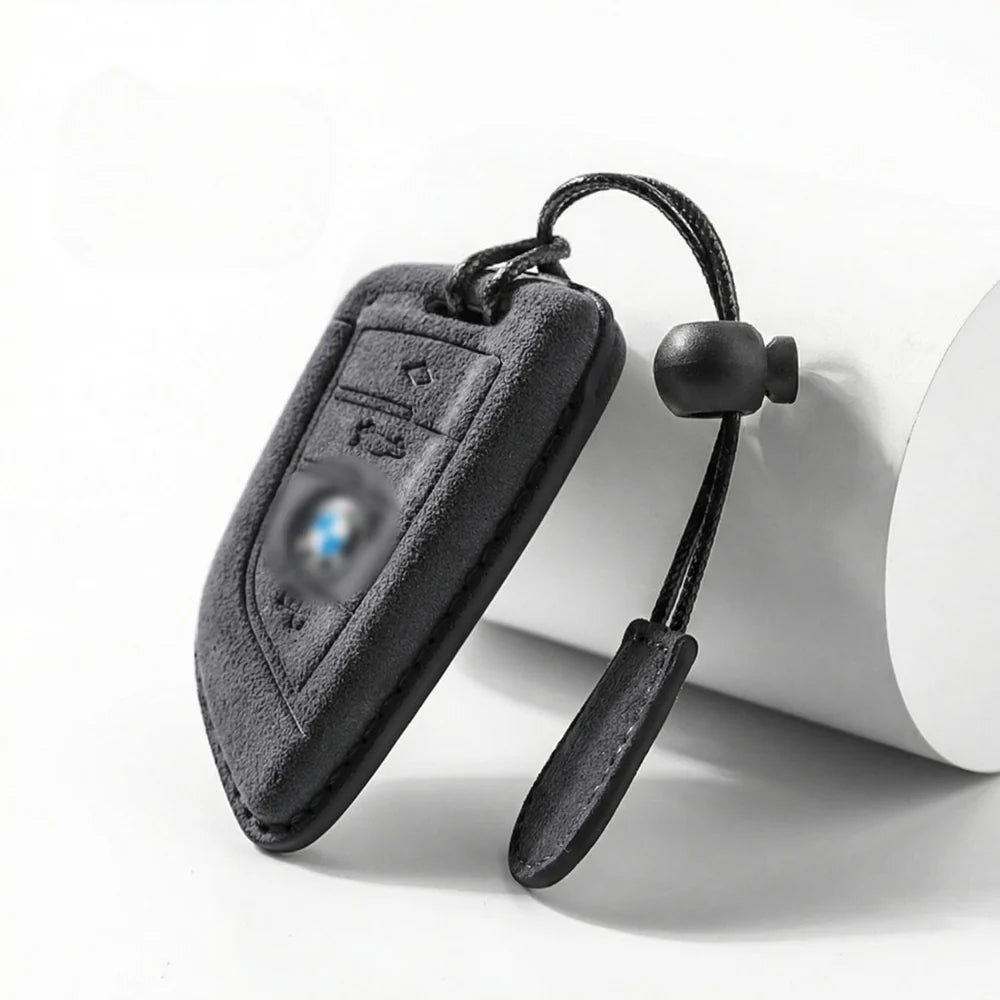 Suede Key Fob Fits BMW