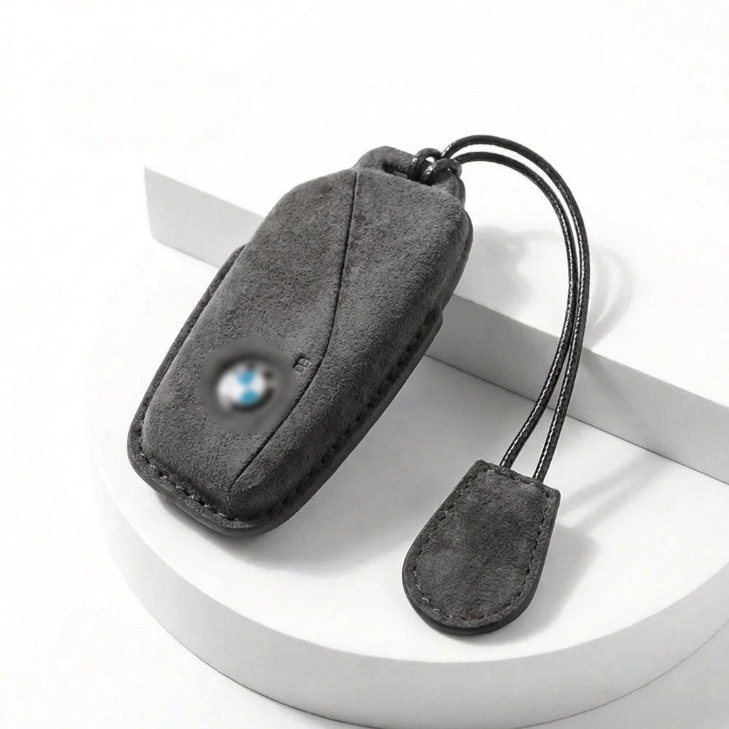 Suede Key Fob Fits BMW