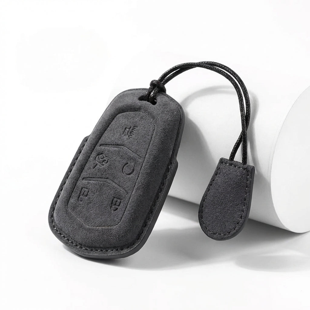 Suede Key Fob Fits Cadillac