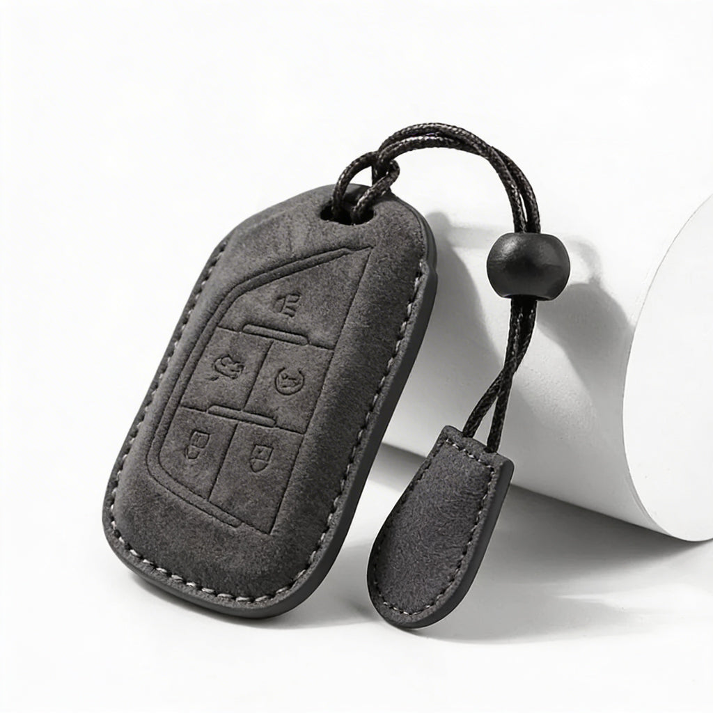 Suede Key Fob Cover Fits Cadillac – Select Your Key Type