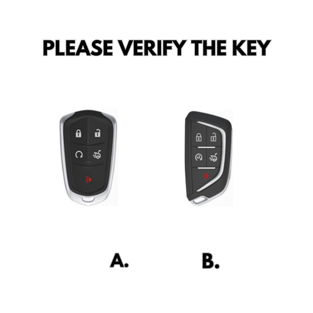 Suede Key Fob Fits Cadillac