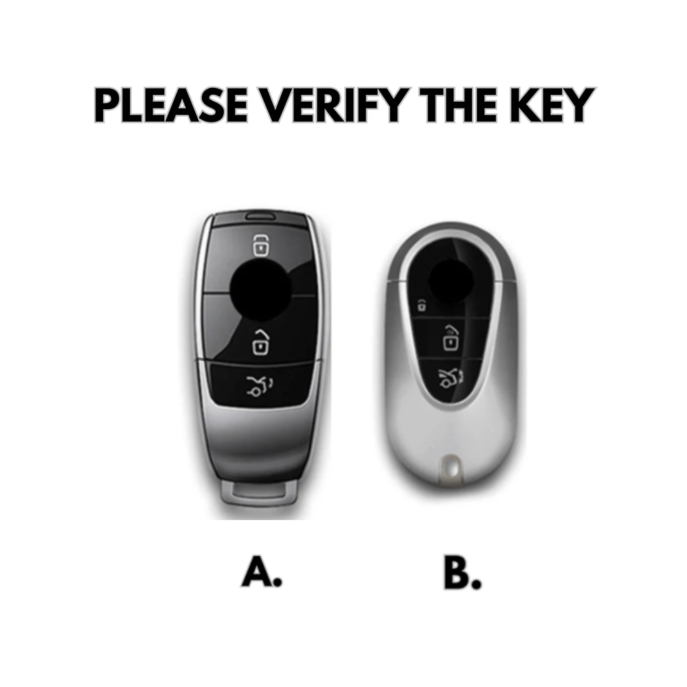 Suede Key Fob Fits Mercedes-Benz