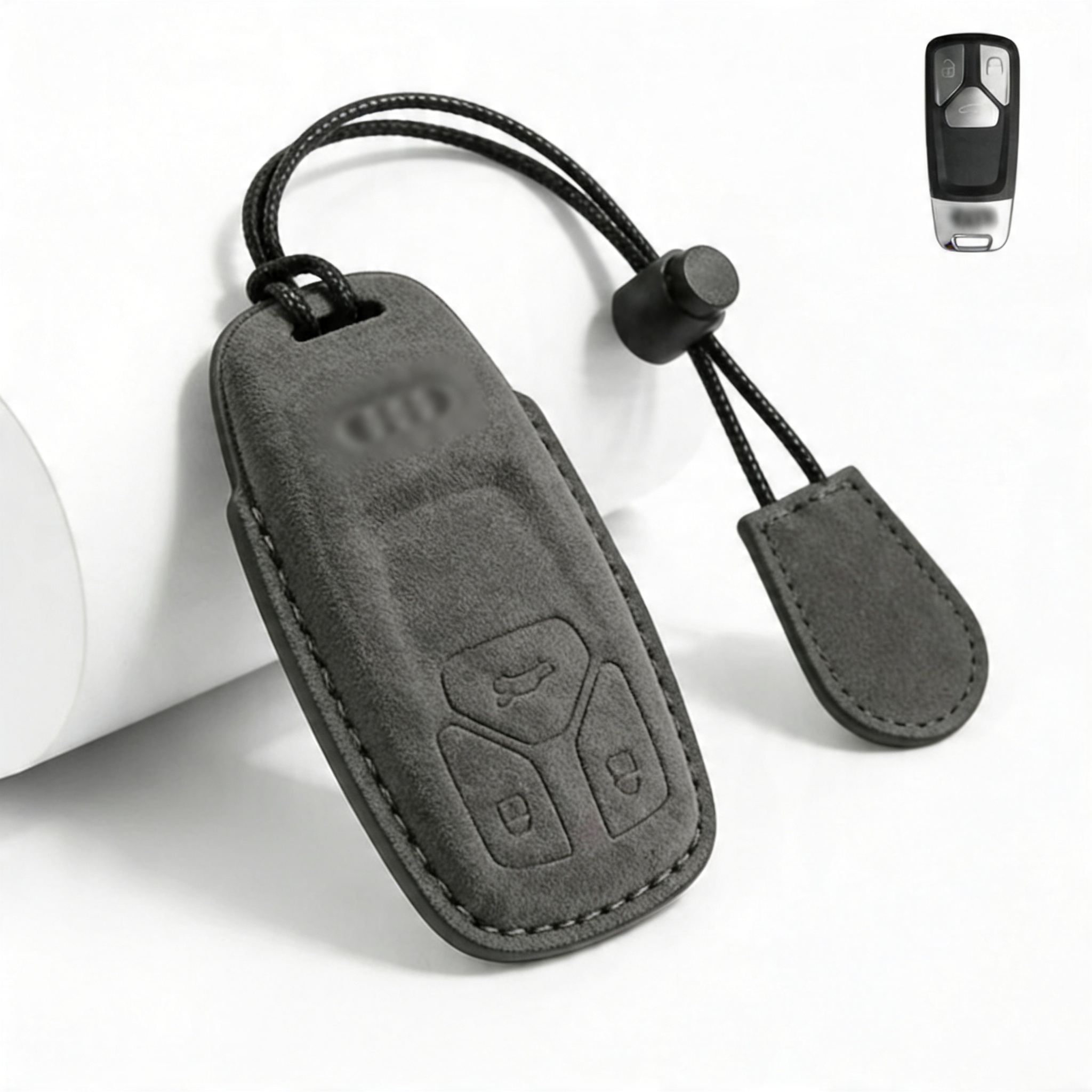 Suede Key Fob Cover Fits Audi  – Select Your Key Type