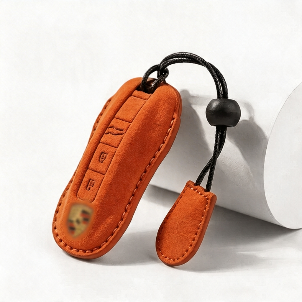Suede Key Fob Cover Fits Porsche  – Select Your Key Type
