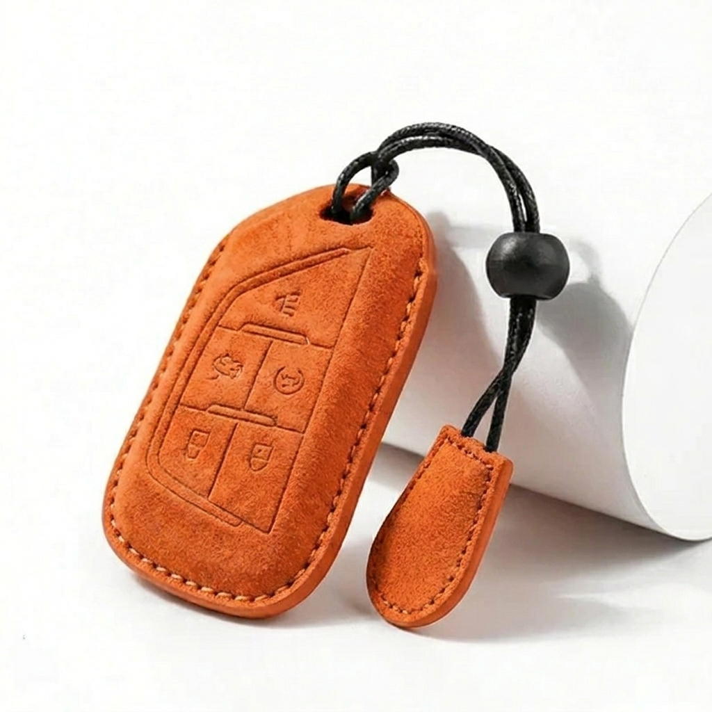 Suede Key Fob Cover Fits Cadillac – Select Your Key Type