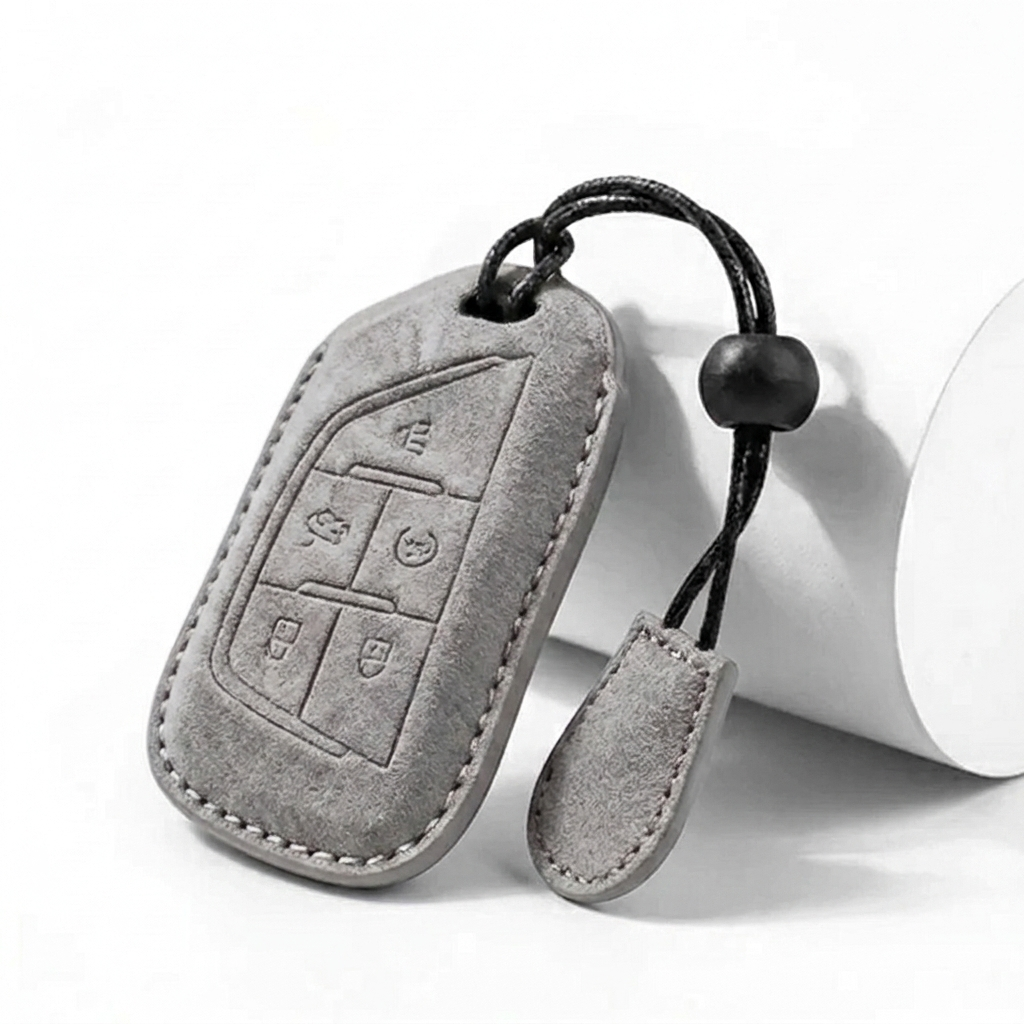 Suede Key Fob Cover Fits Cadillac – Select Your Key Type