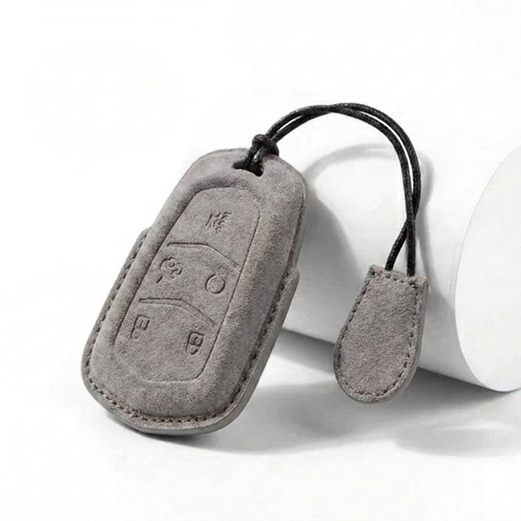 Suede Key Fob Cover Fits Cadillac – Select Your Key Type