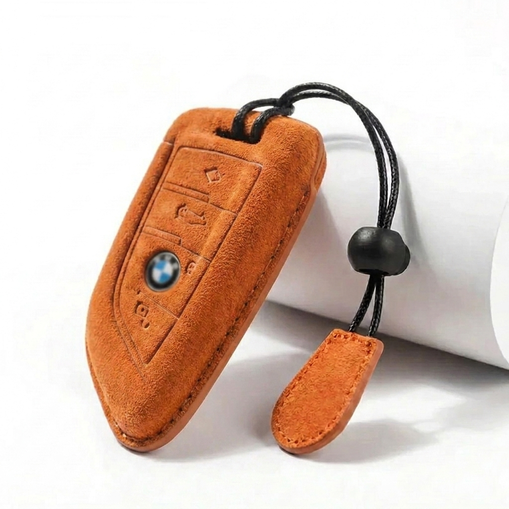 Suede Key Fob Cover Fits BMW  – Select Your Key Type