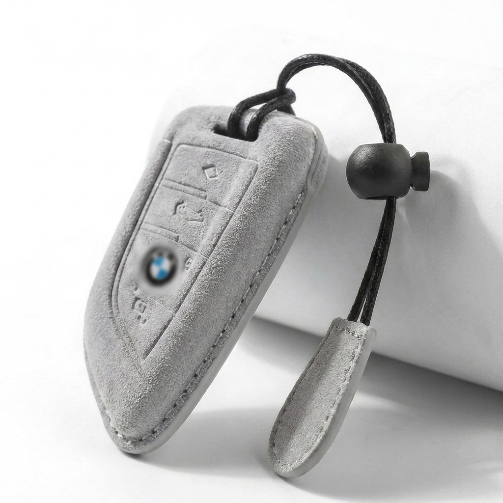 Suede Key Fob Cover Fits BMW  – Select Your Key Type