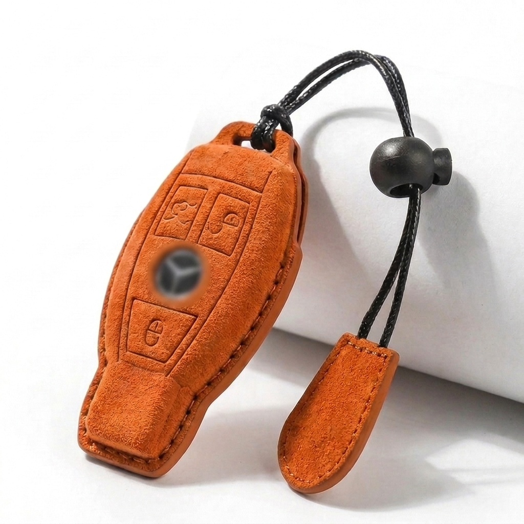 Suede Key Fob Cover Fits Mercedes-Benz – Select Your Key Type