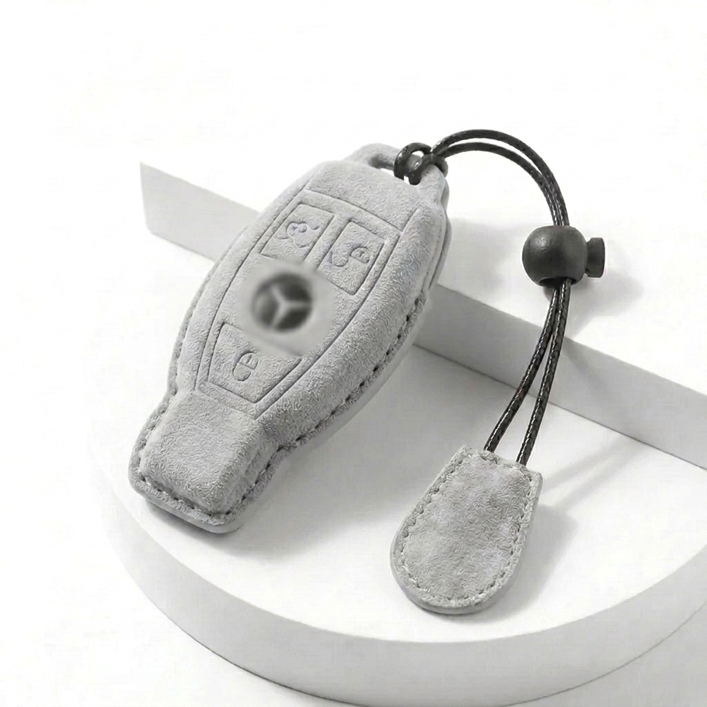 Suede Key Fob Cover Fits Mercedes-Benz – Select Your Key Type