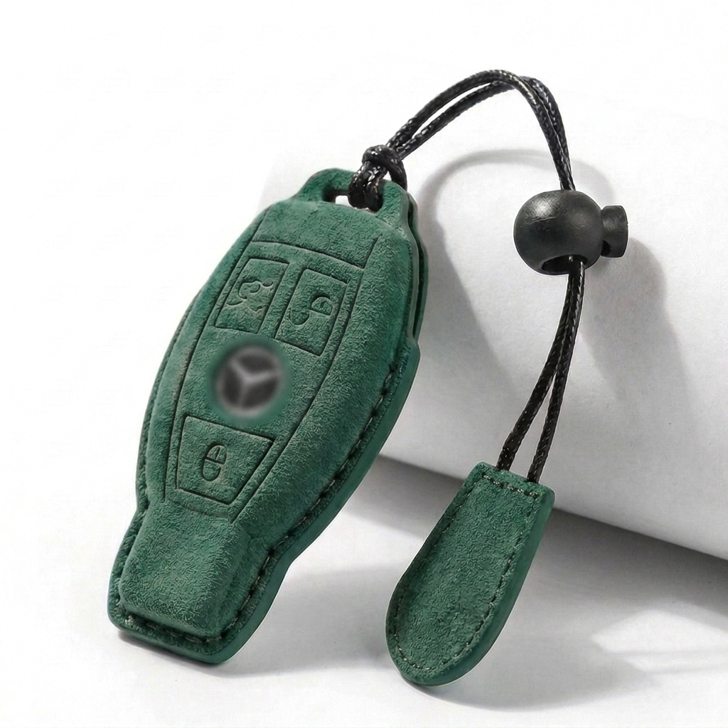 Suede Key Fob Cover Fits Mercedes-Benz – Select Your Key Type