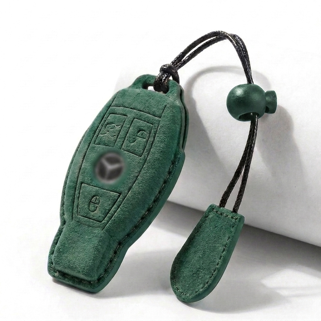 Suede Key Fob Cover Fits Mercedes-Benz – Select Your Key Type