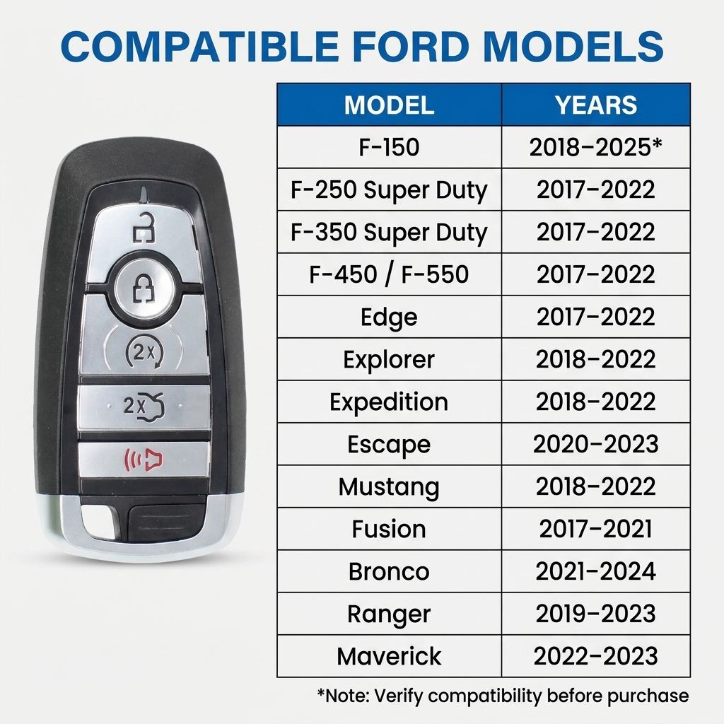 Suede Key Fob Cover Fits Ford and Lincoln