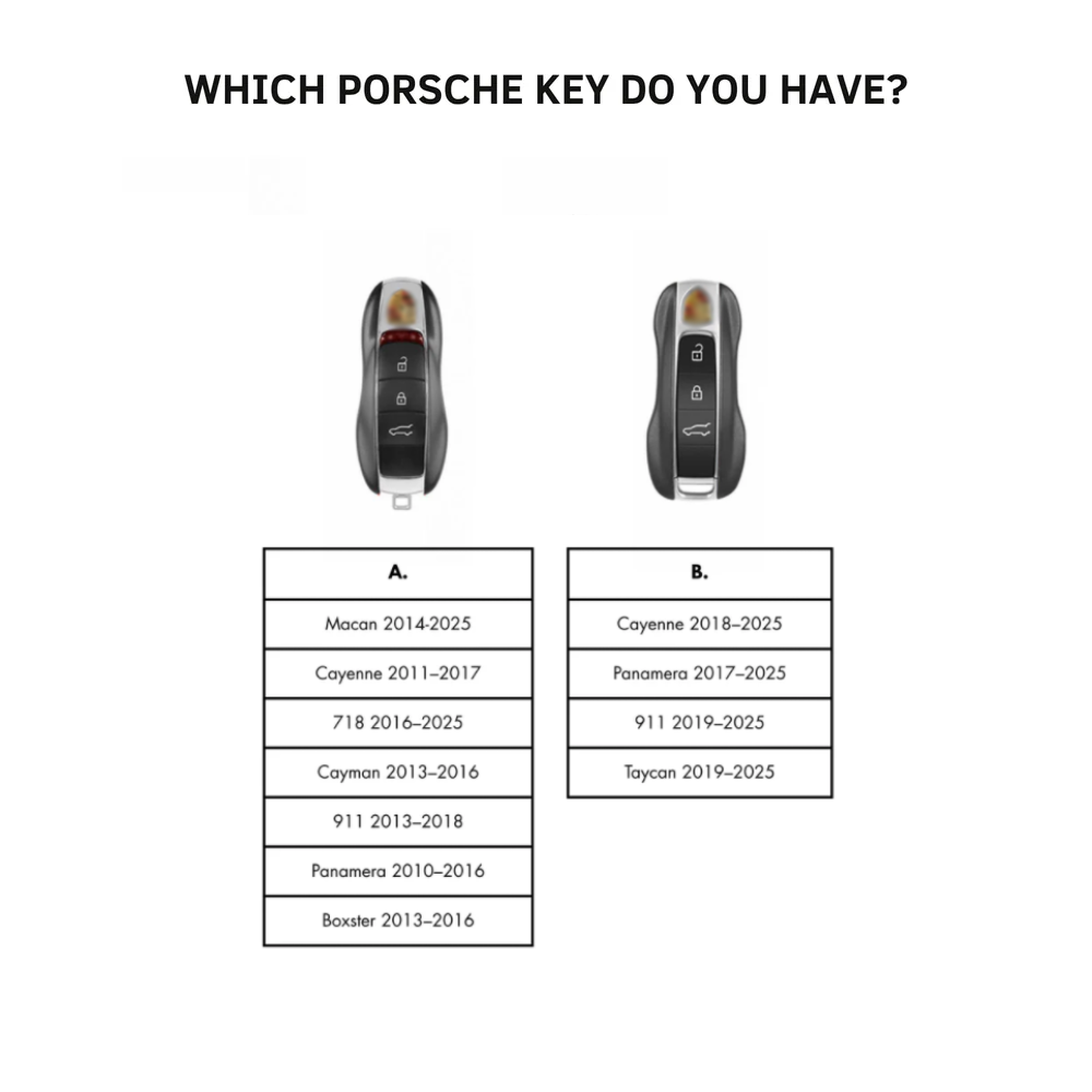 Suede Key Fob Fits Porsche